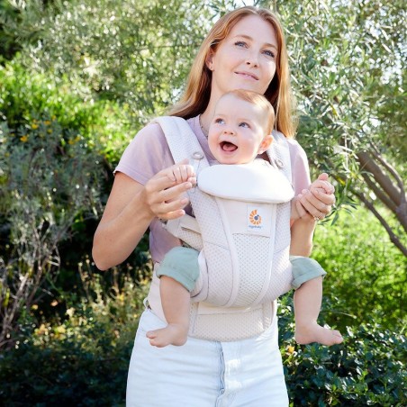 ERGOBABY MARSUPIO OMNI BREEZE - RETE SOFTFLEX: BEIGE